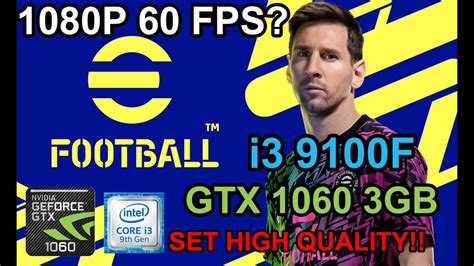 Efootball Pes Gtx Gb I F High Setting Fps