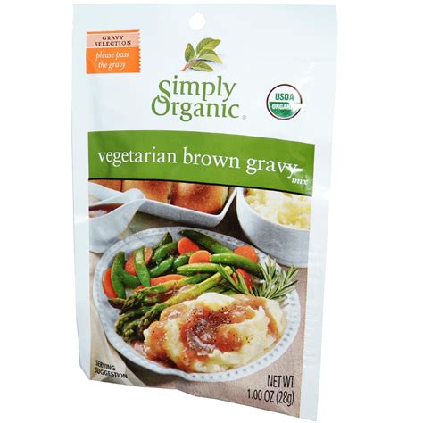 Simply Organic Vegetarian Brown Gravy Mix 12 Packets 100 Oz 28 G Iherb