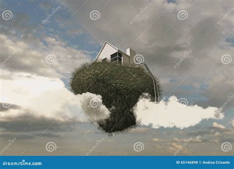 Flying House Stock Photo Image Of Rock Architecture 65146898