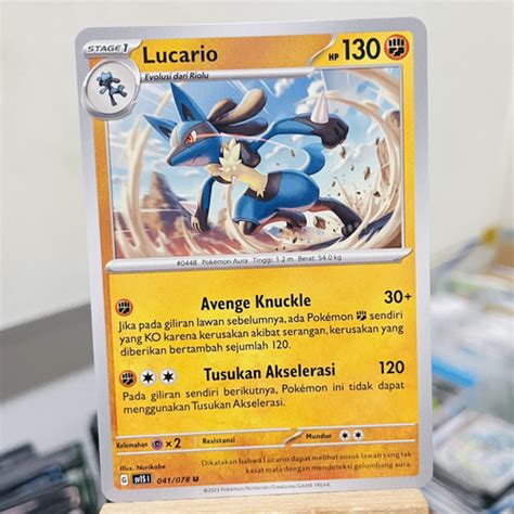 Jual Lucario Avenge Knuckle Sv1s Kartu Pokemon Indonesia TCG Kota