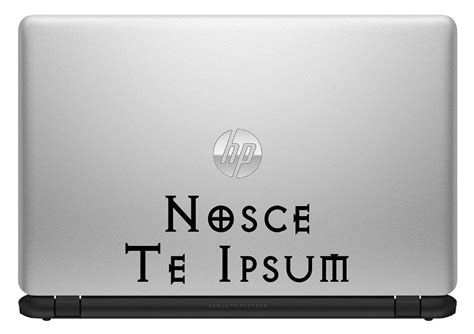 Nosce Te Ipsum Latin Know Thy Self Vinyl Decal Vinyl Etsy