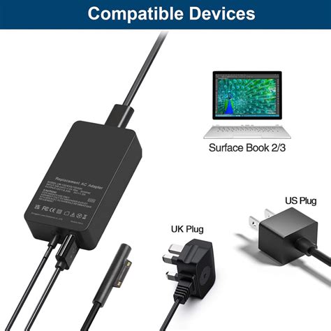 Surface Book Charger W Microsoft Surface Laptop V A