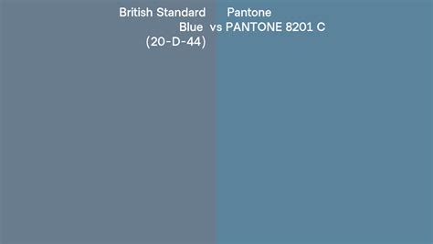 British Standard Blue D Vs Pantone C Side By Side Comparison