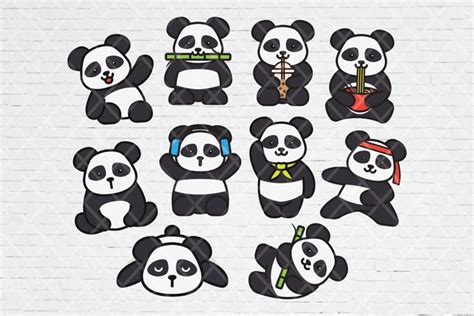 Cute Chibi Panda SVG PNG