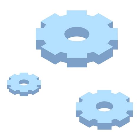 Premium Vector Gear Wheels Icon Isometric Of Gear Wheels Vector Icon