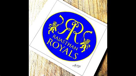 How To Draw Rajasthan Royals Logo Rr Ipl Youtube