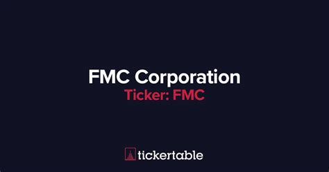 What Does FMC Corporation Do?