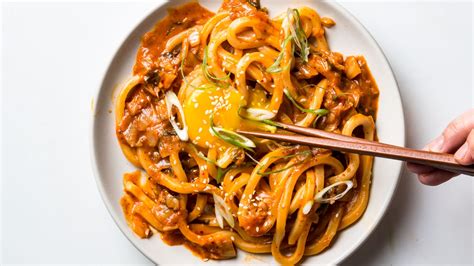 Kimchi Udon With Scallions Recipe | Bon Appétit