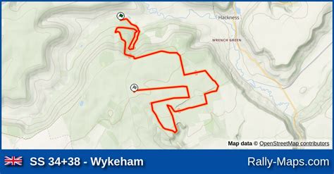 Ss 3438 Wykeham Stage Map National Breakdown Rally 1986 Brc 🌍