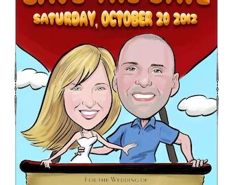 Indian Wedding Cute Caricature Save The Date Cards And Etsy