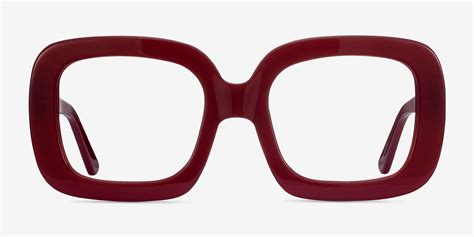 Gloria Square Burgundy Glasses for Women | Eyebuydirect