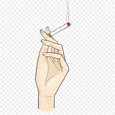 Hand Drawn Smoke Png Transparent Left Hand Smoking Quit Smoking