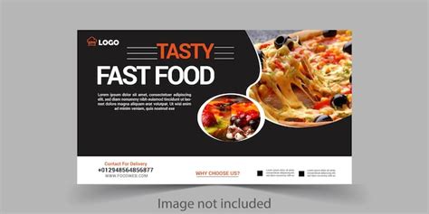 Diseño de banners web de alimentos Vector Premium