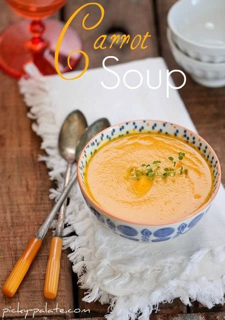 Simple Creamy Carrot Soup Vegetable Soup Recipe