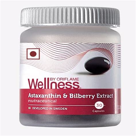 Buy Oriflame Astaxanthin And Bilberry Extract 30 Capsules Wellness