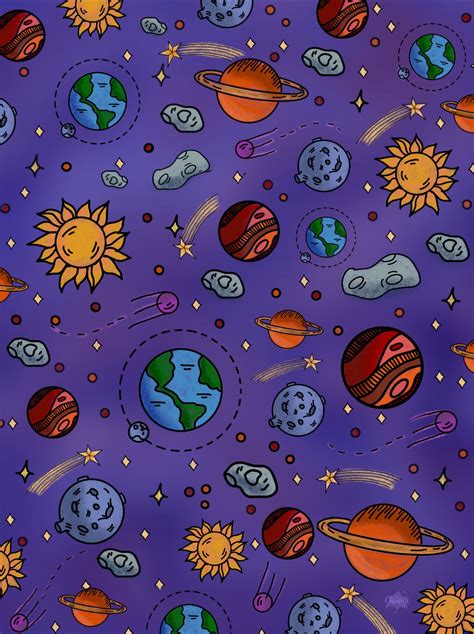 Space Doodle Wallpapers Wallpaper Cave