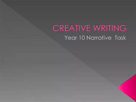 Ppt Creative Writing Powerpoint Presentation Free Download Id2011324