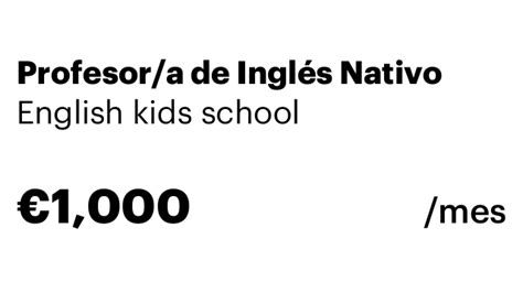 Se requiere Profesor a de Inglés Nativo en English Kids School en Madrid