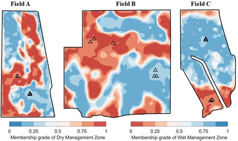 Delineated Management Zones Mzs Using The Fuzzy Cmeans Fcm