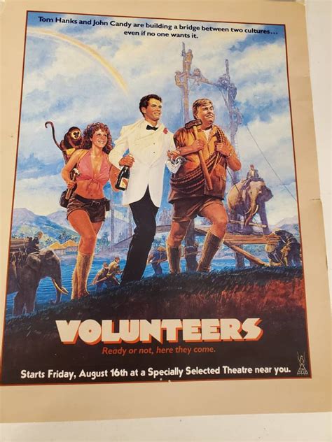 Vintage Movie Poster Volunteers 1995s | Etsy