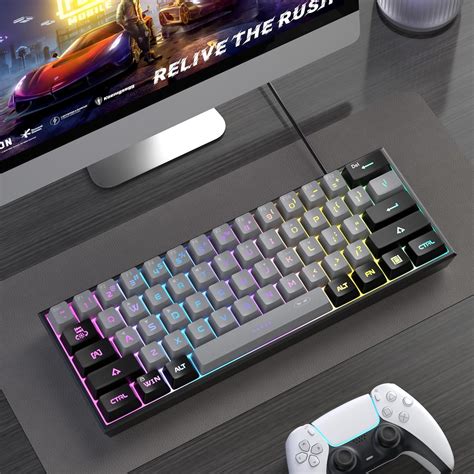 Magegee Mini Gaming Keyboard Rgb Backlit Key Ultra Compact