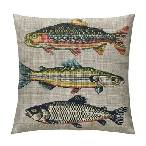 Patifu Throw Pillow Covers For Couch Lake Fish Bed Or Sofa Pillows Case