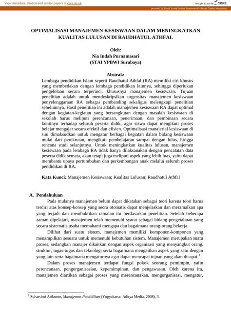 PDF OPTIMALISASI MANAJEMEN KESISWAAN DALAM 2019 10 27