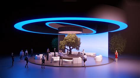 stand  seating area  behance