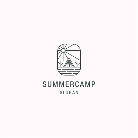 Summer camp logo icon design template vector illustration 13279019 ...