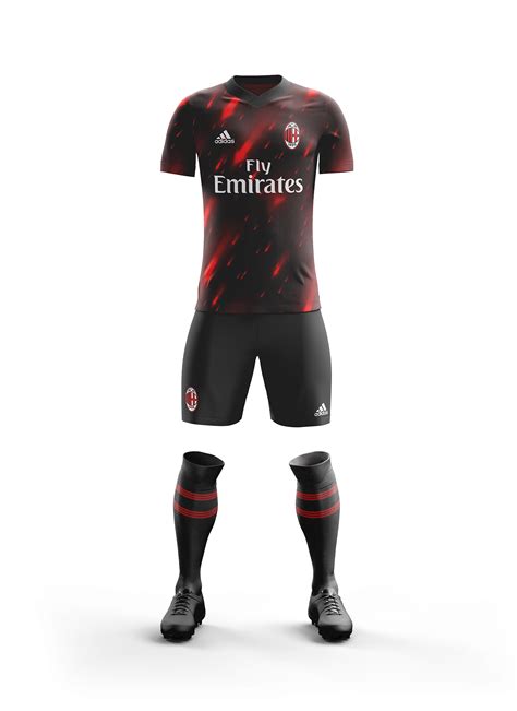 Ac Milan Home Kit Concept Season On Behance