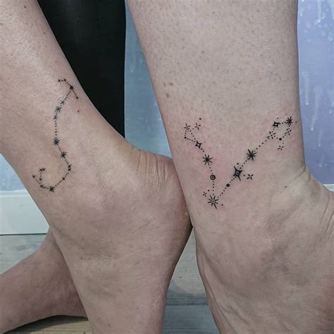 Pisces Star Constellation Tattoo