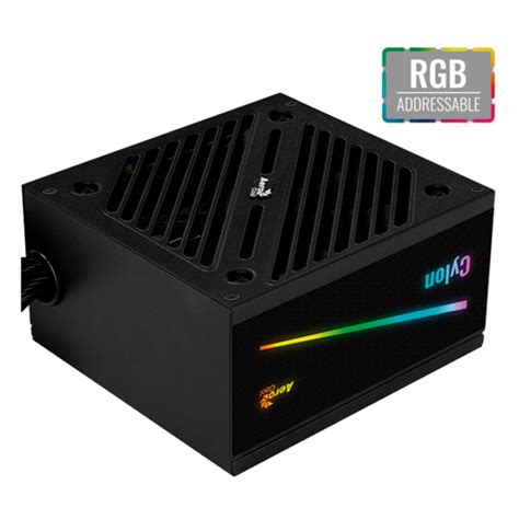 Fuente Certificada Aerocool Cylon W Rgb Plus Bronze