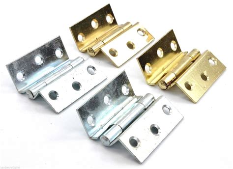 1951 STORM PROOF 63 Mm Hinges Brass Plated Or Zinc Plated Timber