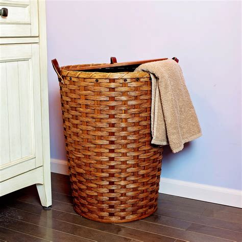 Round Hamper Basket Dutch Country General Store