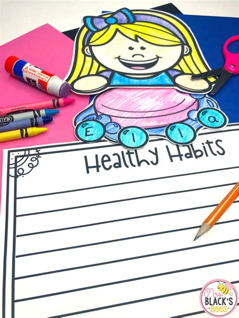 Healthy Habits Bulletin Board and Craft | Mrs. Black's Bees