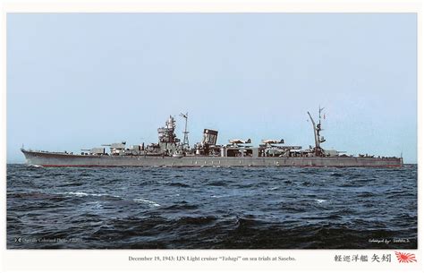 Ijn Yahagi Warship Imperial Japanese Navy Navy Ships