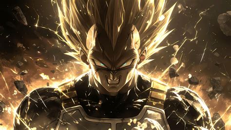 Vegeta Wallpaper 4K, AI art, Dragon Ball, 5K