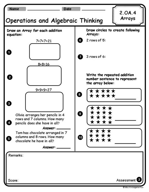 2nd Grade Common Core Math Assessments Operation Made By Teachers