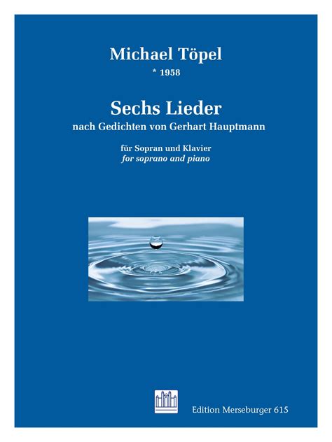 Sechs Lieder Nach Gedichten Von Gerhart Hauptmann Merseburger