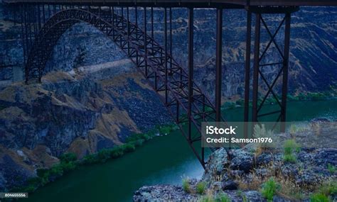 Snake River Canyon Bridge Stock Photo - Download Image Now - Bridge - Built Structure, Canyon ...