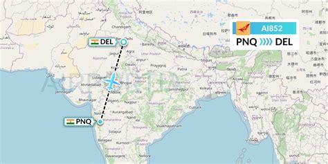 AI852 Flight Status Air India Pune To Delhi AIC852