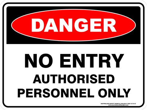 No Unauthorised Access Signs Poster Template