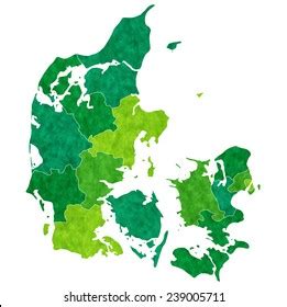 Denmark Map Country Stock Vector (Royalty Free) 239005711 | Shutterstock