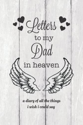 Letters To My Dad In Heaven Grief Journal Loss Of Dad Gift Blank