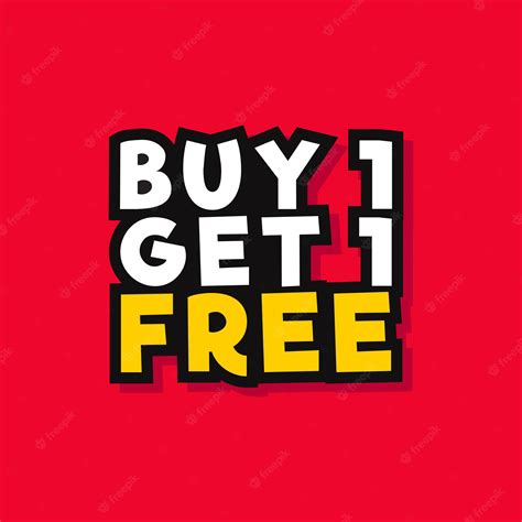 Premium Vector Buy 1 Get 1 Free Banner Template