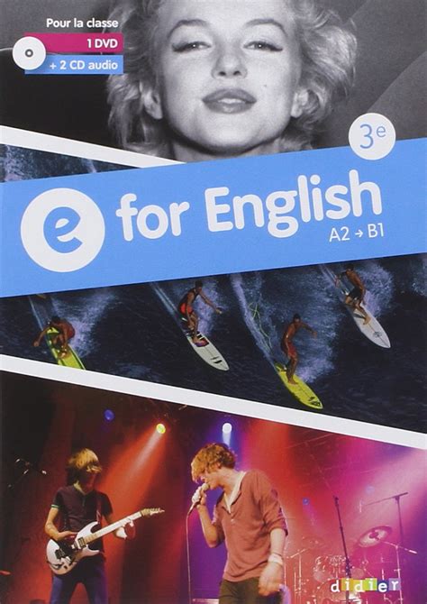 Amazon E For English 3e Anglais Ed 2014 Coffret Classe CD