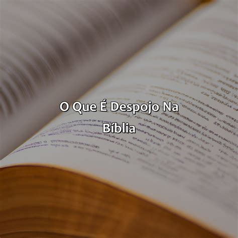 Significado Despojos