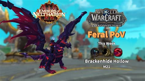 Mythic 21 Brackenhide Hollow Tyrannical Feral Druid PoV Season 2