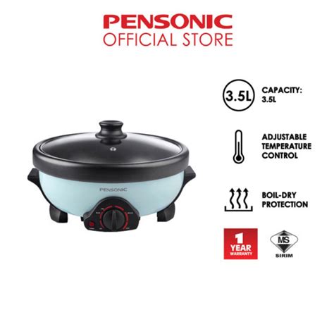 Pensonic Multi Cooker Steamboat Hotpot Fry Grill L Pmc