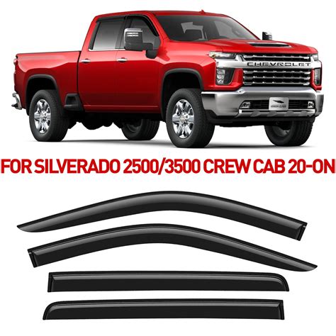 Voron Glass Tape On Extra Durable Rain Guards For Trucks Chevrolet